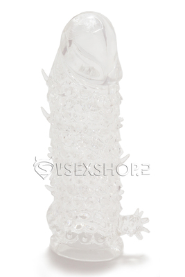 Рельефная насадка  на пенис Crystal sleeve