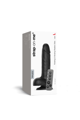 Реалистичный вибратор с вращением Strap-on-me